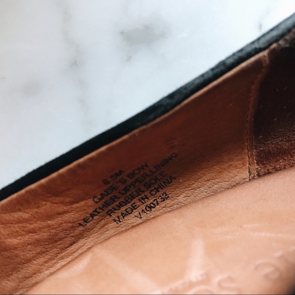 Gentle Souls Black Suede Peep Toe Wedges - 8.5M - Picture 7 of 7